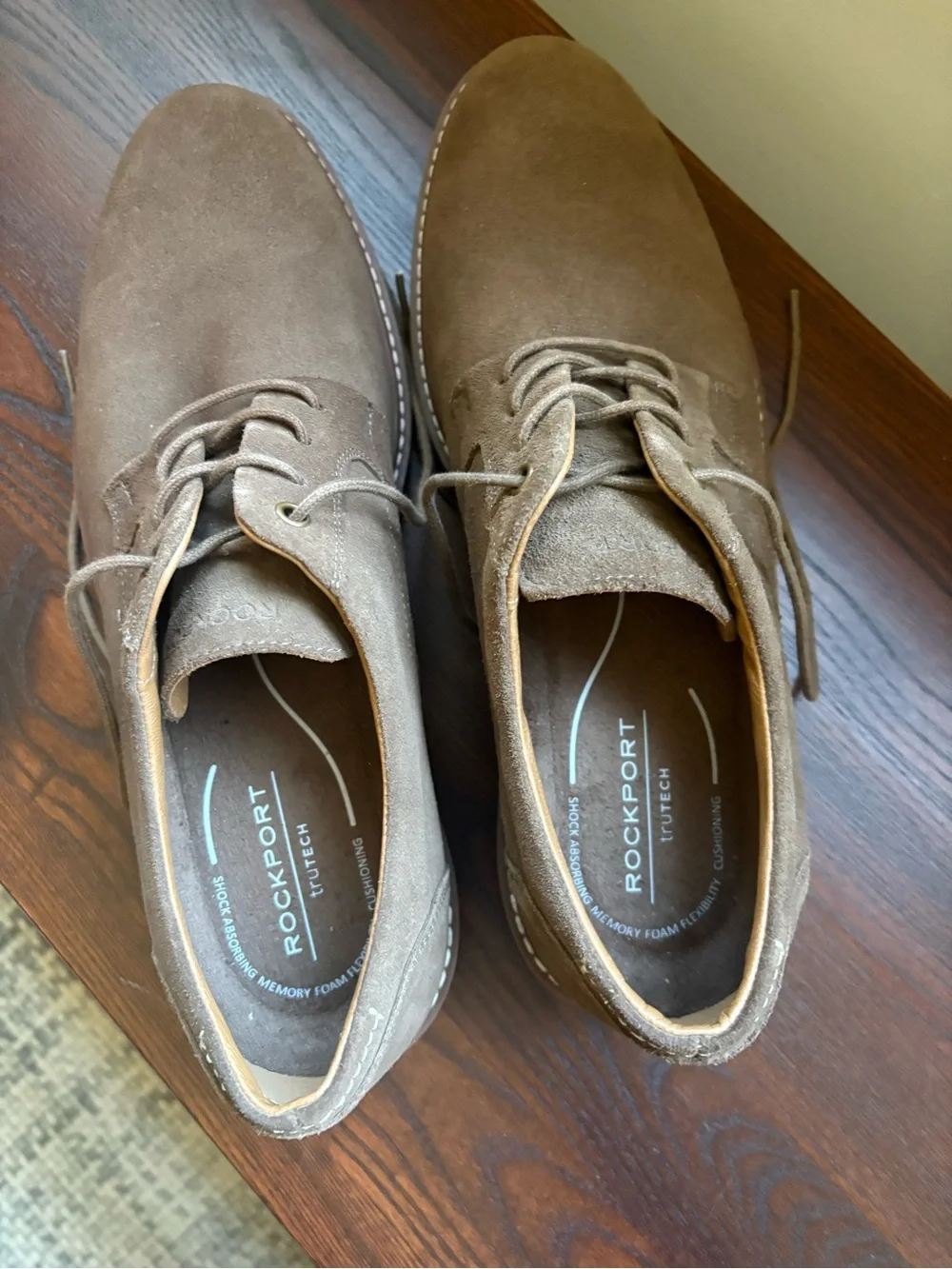 Men’s Rockport Foley Dark Taupe Suede